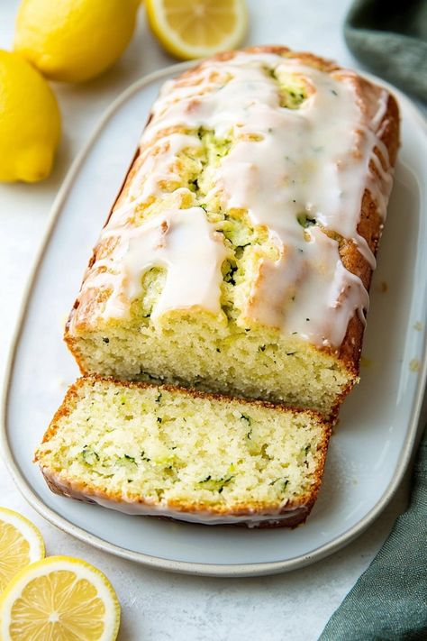 Lemon Zucchini Bread Recipe - Insanely Good Zucchini Lemon Bread, Lemon Zucchini Bread Recipe, Lemon Bread Recipes, Lemon Zucchini Bread, Lemon Zucchini, Zucchini Bread Recipe, Lemon Bread, Zucchini Bread Recipes, Sweet Lemon