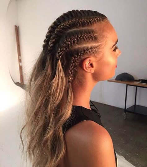 Plated Braids, Tomorrowland Festival, Ghana Braids Hairstyles, Gorgeous Braids, Fishtail Braid, Girls Braids, Festival Hair, Penteado Cabelo Curto, Sporty Hairstyles