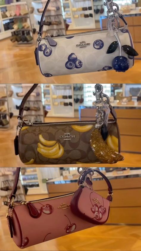 Fruit Coach Bag, Coach Fruit Collection, Coach Fruit Bag, Purse Bookbag, Purses Aesthetic, Tas Lv, Coach Purses Outlet, My Style Bags, Luxury Bags Collection