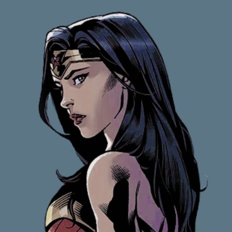 Dc Women Comic, Wonder Woman Pfp, Wonder Woman Aesthetic, Dc Wonder Woman, Dc Comics Girls, Wonder Woman Art, Comic Book Art Style, Dc Icons, Comic Icons