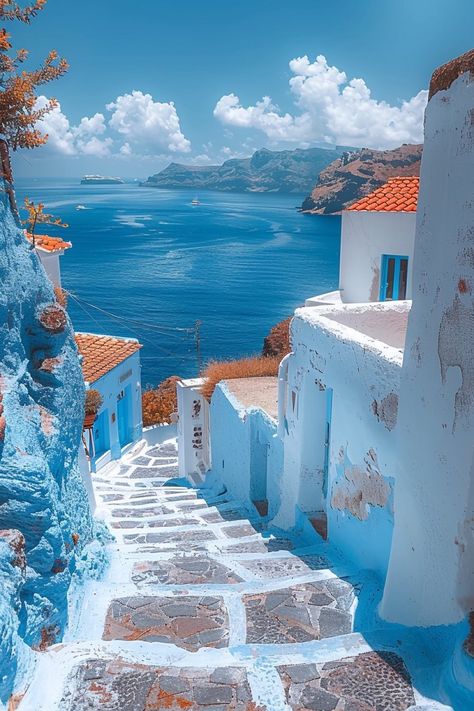 Grecia Santorini, Santorini Island, Pretty Landscapes, Greece Islands, Beautiful Places To Travel, Magical Places, Amazing Destinations, Mykonos, Most Beautiful Places