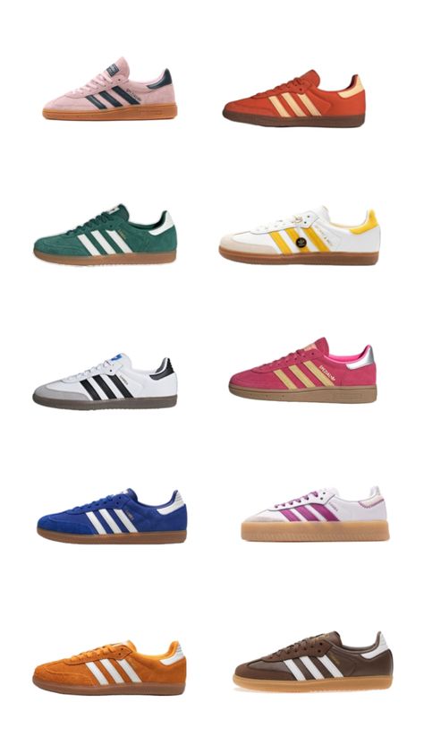 Adidas Samba, Colorful Adidas Sambas, Outfit Ideas, Sneakers, Sneakers outfits Samba Colors, Outfit Inspo Collage, Inspo Collage, Samba Outfits, Adidas Samba Outfit, Samba Outfit, Adidas Sneaker, Adidas Samba, Screen Savers