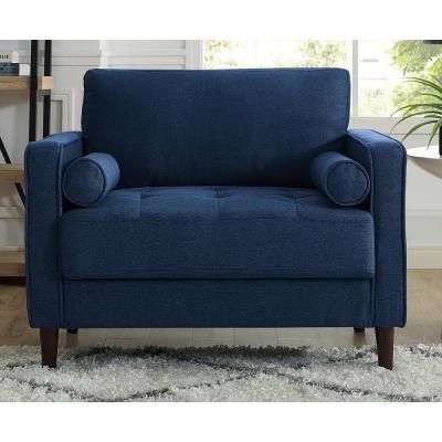 Lillith Mid Century Modern Chair in Navy Blue Mid Century Modern Accent Chairs, Living Room Sofa Set, Eames Chairs, Mid Century Armchair, Modern Chair, Folding Chairs, Modern Accent Chair, Mid Century Modern Chair, Living Room Collections