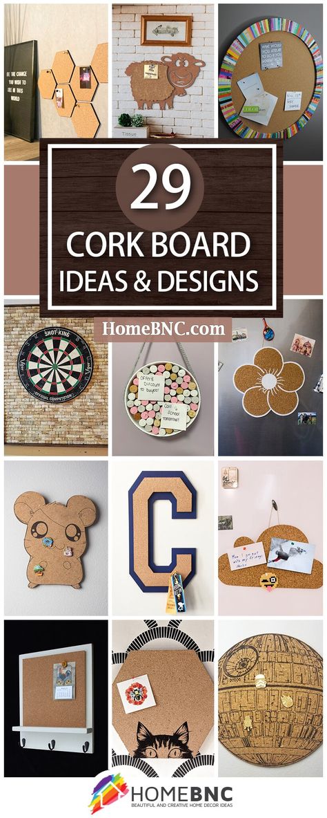 29 Best Cork Board Ideas to Step Up Your Wall Decorations in 2021 Cork Boards Ideas For Bedroom, Decorated Cork Board Ideas, Cork Board Ideas For Office, Painted Cork Board Ideas, Cork Board Decorating Ideas, Cork Board Wall Ideas, Functional Decorating, Cork Board Art, Cork Board Ideas For Bedroom