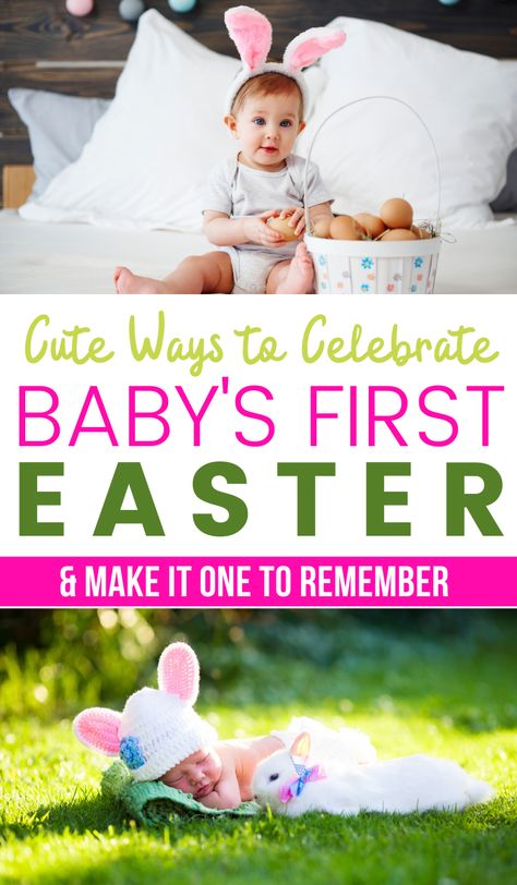 Are you trying to make your baby's first Easter special? I am sharing my best tips for making your baby's Easter special for both of you! #babyEaster #babys1steaster Baby Easter Egg Hunt, Easter Egg Hunt For Babies, Easter Eggs For Babies, Baby Easter Activity, Easter Ideas For Infants, 1st Easter Crafts, Easter Baby Activities, Baby Easter Activities, Diy Easter Baby Photos