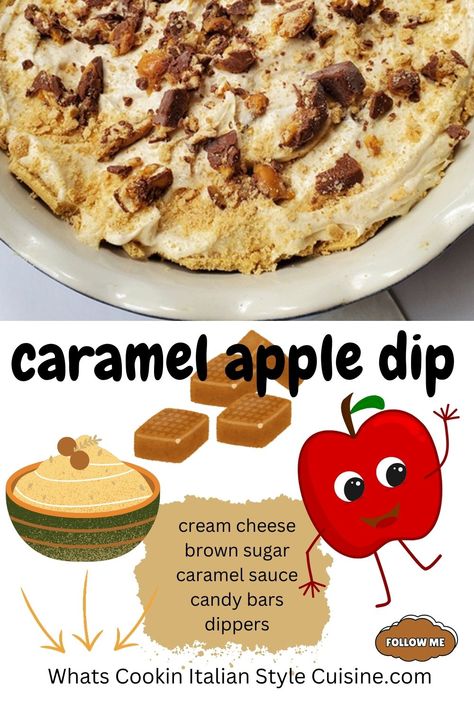 Sweet Dips Recipes, Easy Dessert Dips, Dessert Dip Recipes, Toffee Chips, Dessert Dip, Caramel Apple Dip, Cream Cheese Desserts, Chocolate Graham Crackers, Apple Dip