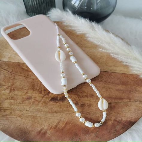 Pearl Rope, Cell Phone Strap, Rainbow Pearl, Cell Phone Charms, Bling Phone Case, Bohemian Handmade, Phone Lanyard, Beaded Lanyards, Phone Chain