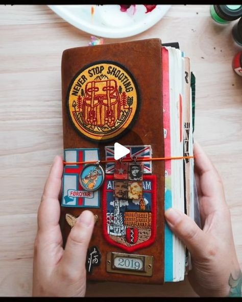 Jane Lee on Instagram: "New Youtube ✨ Sharing a short video of how I finished up my chunky travel journal from the past ♡ I visited U.S back in 2019 and this journal had been pending since then until right now HAHA 😅 Well it is still not too late to make one! It has been a long journey and a joy to gather all the pieces, crafting and visualizing the moments and put them onto my journal. The travel journal may not be perfect but that's where the charm is. The details, imperfections and messiness prove that creativity can't be forced, and the same goes for photography. It is about finding the perspective rather than forcing it.   . . #traveljournal #journalwithme #midoritravelersnotebook #travelernotebook #artjournal #scrapbooking #booklover #bujoideas #journal #nolstagia" Travellers Notebook Inspiration, Travelers Notebook Ideas Inspiration, Travel Journal Aesthetic, Midori Journal, Travel Journal Ideas, Travel Book Design, Travel Journaling, Travelers Journal, Travel Journal Cover