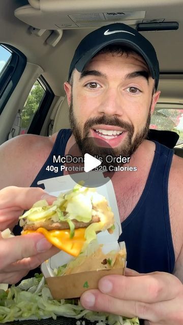 Josh New on Instagram: "McDonald’s menu hack when you’re loving it but not loving the options ⁣
⁣
#bestmcdonaldsorder #highproteinmeal #caloriedeficitlunch" High Protein Mcdonalds, Calorie Deficit Fast Food, Healthy Mcdonalds Options, Healthy Mcdonalds, Keto Mcdonalds, Deficit Meals, Air Fryer Recipes Chicken Breast, Weight Watchers Menu, Healthy Fast Food Options