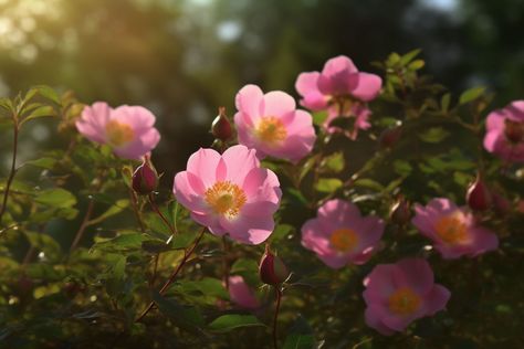 Wild Rose Flower Meaning, Symbolism & Spiritual Significance - Foliage Friend - Learn About Different Types of Plants Rose Flower Meaning, Wild Rose Flower, Different Types Of Plants, Rose Meaning, Sweet Briar, Flower Symbol, Flower Meanings, Briar Rose, Rose Essential Oil