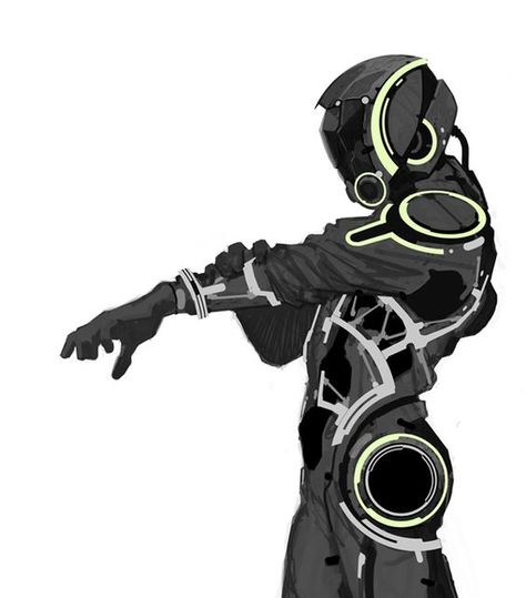 Robot Suit Design, Space Suit Concept Art, Space Suit Concept, Suit Concept Art, Eva Suit, Tron Uprising, Concept Art Landscape, Sci-fi Armor, Arte Robot