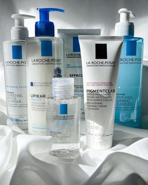 La Roche Posay Skincare Aesthetic, La Roche Posay Aesthetic, La Roche Posay Cleanser, Sensitive Skincare, Effaclar Duo, Face Skin Care Routine, Beauty Content, Extra Dry Skin, Acne Cleansers