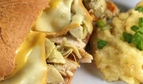 #STARFineFoods Artichoke Sandwich, Artichoke Grilled, Chicken Artichoke, Baked Sandwiches, Sub Sandwich, Garlic Infused Olive Oil, Artichoke Chicken, Waffle Sandwich, Smoked Cheese