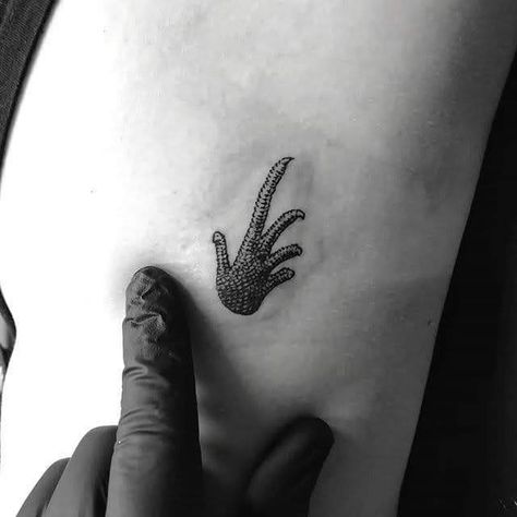 Lizard Hand Tattoo, Tattoo Ideas Bearded Dragon, Bearded Dragon Footprint, Bearded Dragon Paw Print Tattoo, Bearded Dragon Memorial Tattoo, Bearded Dragon Tattoo Design, Small Bearded Dragon Tattoo, Reptile Tattoo Ideas, Boulder Tattoo