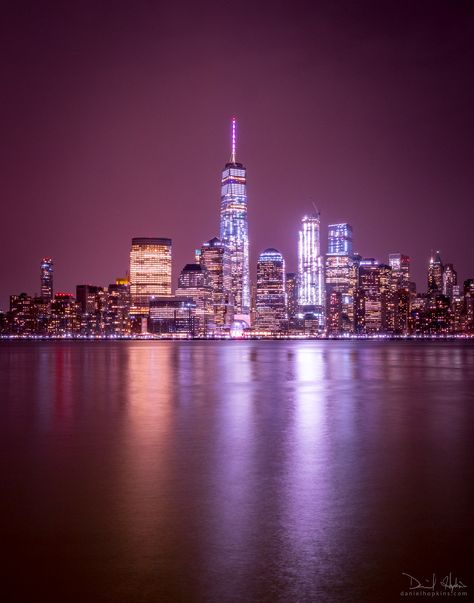 ➤ Reflecting on the Hudson The view of Lower Manhattan from across the Hudson River is certainly different now than it was in 1609 when Henry Hudson first explored it. Shot late at night from Jersey City, NJ, this was a 13 second exposure. *** Prints and galleries: http://danielhopkins.com/p/i-n4kcXwX *** #danielhopkinsphotography #buildings #city #NewJersey #NewYorkCity #NYC #NewYork #night #river #skyline #water Nyc At Night, Henry Hudson, Late At Night, Nyc Skyline, North And South America, Frozen In Time, Lower Manhattan, Hudson River, Trade Center