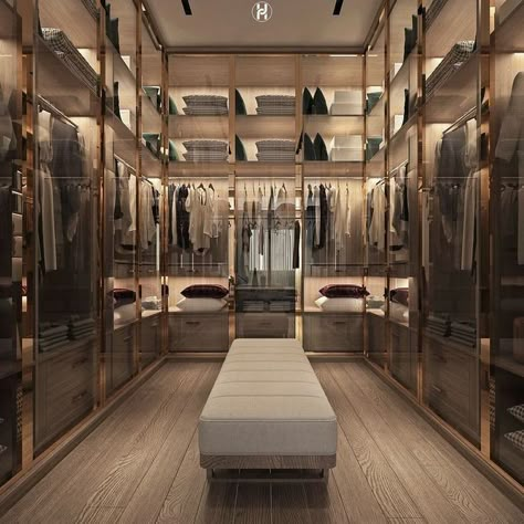 Chalet Modern, Modern Closet Designs, A Walk In Closet, Walking Closet, Dream Closet Design, Walk In Closet Design, Closet Design Layout, Luxury Closets Design, Modern Closet