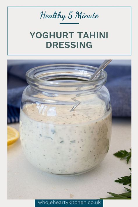 This tasty yoghurt tahini dressing is wonderfully creamy and easy to make. It’s incredibly versatile and can be used on much more than just your salads. Try it on roasted vegetables, meat and is amazing drizzled over potatoes. In under 5 minutes, you can bring any dish to life with this gorgeous sauce. Veggie Burger Salad, Healthy Dressings, Carb Free Recipes, Yoghurt Dressing, Healthy Dressing, Delicious Low Carb Recipes, Savory Dinner, Yogurt Dressing, Carb Free