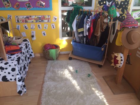 Fancy dress shop role play area eyfs dress up imaginative Dressing Up Area Eyfs, Role Play Areas Eyfs, Shop Role Play, Dress Up Area, Role Play Areas, Eyfs Classroom, Classroom Idea, Dress Up Boxes, Tuff Tray