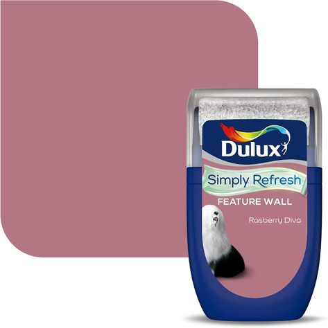 Dulux Simply Refresh Feature Wall Matt Emulsion Paint - Raspberry Diva - 30 ml 5569252 Tester Party Logo, Shipping Services, Customer Feedback, Diy Materials, Exterior Paint, Feature Wall, Customer Satisfaction, Interior And Exterior, Product Features