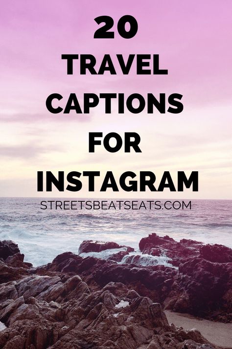 20 TRAVEL CAPTIONS FOR INSTAGRAM BY STREETS BEATS EATS Captions For Street Pictures, Instagram Captions For Street Pictures, Street Photo Caption, Caption For Travel Pictures, Street Captions Instagram, Travel Quotes Instagram, Travel Instagram Captions, Caption Untuk Instagram, Instagram Captions Travel