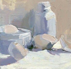 "#991 Shades of White" original fine art by Lisa Daria Carol Marine, White Paintings, Painting A Day, Art Stories, Life Paintings, Daily Painting, Painting Still Life, Still Life Art, Daily Paintworks