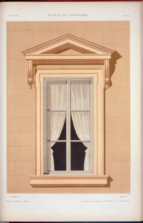 sp_ARqTec Classic Window Design, Middle Eastern Decor, Classic Window, Architecture Collection, Neoclassical Interior, Window Trim Exterior, Model House Plan, Classic Architecture, Building Art