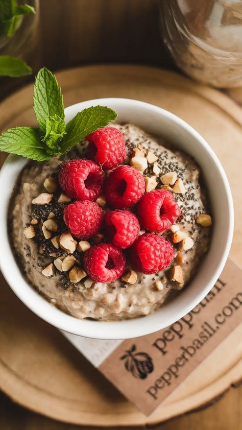 overnight oats raspberry Raspberry Oats, Raspberry Overnight Oats, Vegan Blueberry Muffins, Vegan Overnight Oats, Overnight Oats Healthy, Vegan Blueberry, Oats Recipe, Nutritious Breakfast, Overnight Oats Recipe