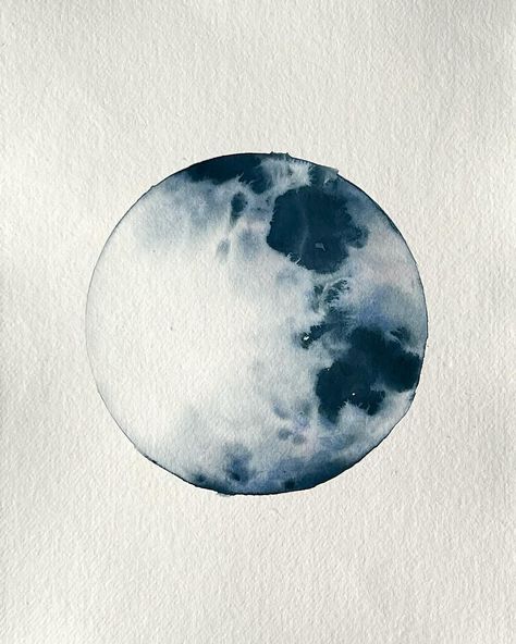 Swipe and swipe again, 3 moons, painted on khadi paper in watercolour, size A3, now available. #artworks #moonart #setof3 #art #watercolourpainting Watercolor Art Moon, Moon And Sun Watercolor, Full Moon Watercolor, Celestial Painting, Watercolour Moon, Blue Moon Watercolor, Khadi Paper, 3 Moon, Moon Art