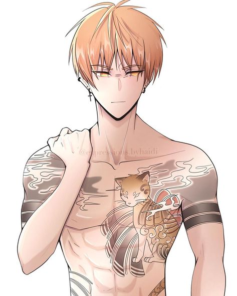 H. 🌸🇰🇷 on Instagram: "And the zodiac family grows 😌🐱🐮🐲 hopefully I can fit everyone in one picture when I’m done with them LOL and yes, I gave his cat tat a tat…" Saki Kusuo, Kyo Shoma, Kyo Soma, Fruits Basket Kyo, Kyo Sohma, Fruits Basket Manga, Japan Tattoo Design, Cat Tat, Fruits Basket Anime