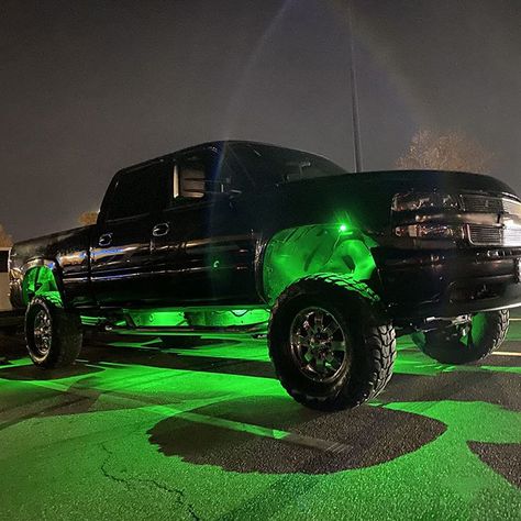 Big Monster Trucks, Rock Lights, Car Jeep, Lifted Chevy, Lifted Truck, Trucking Life, Jacked Up Trucks, Diy Body Care, Jeep Truck