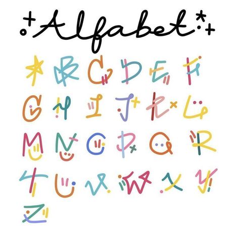 handwritten fonts Abecedario Aesthetic, Cute Lettering, Alfabet Font, Buch Design, Hand Lettering Alphabet, Lettering Alphabet Fonts, Alphabet Fonts, Lettering Styles, Lettering Tutorial