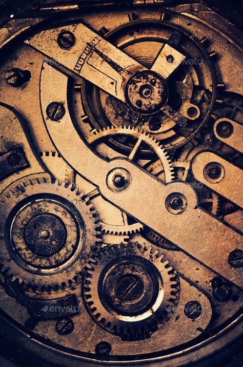 Clock mechanism by hitdelight. Mechanism of pocket wath with grunge texture.#hitdelight, #Mechanism, #Clock, #mechanism Steampunk Background, Gear Tattoo, Medieval France, Engineering Art, Clock Gears, Poster Project, Loft Interior, Technology Photos, Punk Art