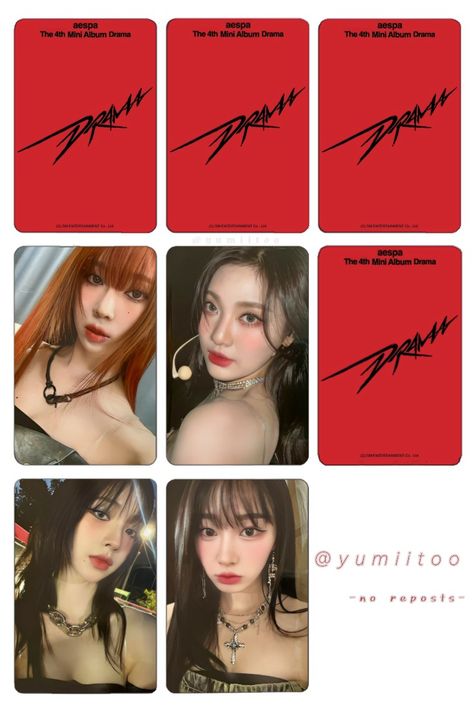 Kpop Template, Aespa Photocards, Photo Cards Diy, Photocard Template, Kpop Photocards, Kpop Diy, Adorable Homes Game, Lomo Card, Photo Card Template