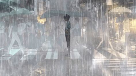 Weathering With You GIF - Weathering With You - Discover & Share GIFs Rain Gif, Best Friend Thoughts, Blue Anime, Anime Artwork Wallpaper, Illustration Sketches, Animation Film, Anime Artwork, Anime Scenery, Anime Movies