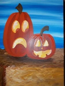 Double Trouble Painting Library, Kids Painting Party, Pinots Palette, Pumpkin Carving Designs, Wine Painting, Halloween Artwork, Holiday Painting, Halloween Painting, Seasons Art