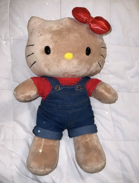 Brown Hello Kitty Plush, Tan Hello Kitty Build A Bear, Hello Kitty Teddy Bear, Quince Green, Brown Hello Kitty, Build A Bear Hello Kitty, Hello Kitty Build A Bear, Diy Hello Kitty, Hello Kitty Bedroom