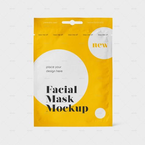 Facial Mask Skin Care Mockup Set Face Mask Packaging Design, Facial Mask Packaging, Mask Skin, Skin Mask, Graphic Inspiration, Care Skin, Facial Mask, Packaging Mockup, Sheet Mask