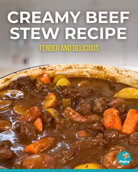 This beef stew features tender meat, perfectly cooked carrots, and potatoes simmered in a delicious savory sauce. Japanese Beef Stew, Creamy Beef Stew, Beef Stew Ingredients, Bacon Chili, Tender Meat, Avocado Toast Recipe, Cooked Carrots, Carrots And Potatoes, Beef Stew Recipe