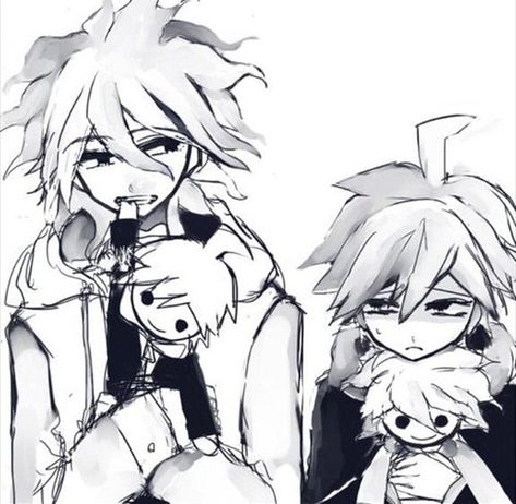 Boy Post, Izuru Kamukura, Makoto Naegi, Pink Blood, Novel Games, Man And Wife, Nagito Komaeda, Danganronpa 3, Fnaf Drawings