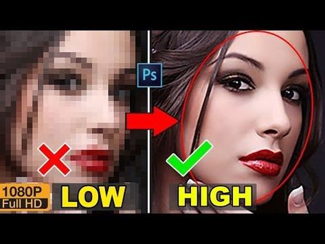 How to depixelate images and convert into High Quality photos in Photoshop Photoshop Lessons, Photoshop Tricks, Photoshop Tuts, Photoshop Youtube, Photoshop Brush Set, Photoshop Techniques, Photoshop Video, Photoshop Tutorial Photo Editing, Outdoor Portrait