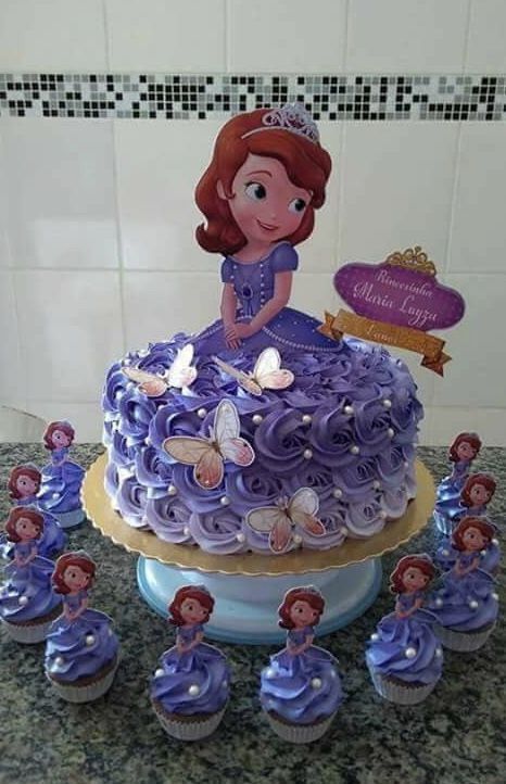 Princess Sofia Birthday Party Ideas, Sofia Birthday Cake, Sofia The First Birthday Cake, Princess Sofia Cake, Sofia The First Cake, Sofia Cake, Princess Sofia Birthday, Cake Princess, Sofia The First Birthday Party