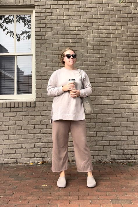 Rothy’s clogs are my new favorite staple! Paired with this oversized tunic sweatshirt and wide leg pants, you’ve got an elevated comfortable outfit! Rothy’s Clogs, Outfits With Rothy Clogs, Rothy’s Clog Outfit, Grandmother Style, Clog Outfit, Clogs Outfit, Comfortable Outfit, Coastal Grandmother, Oversized Tunic