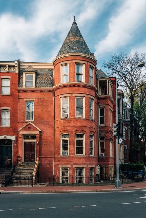 House at Logan Circle, in Washington, DC, District of Columbia Rail Transport, Hotel Motel, White Car, Posters Framed, City Car, District Of Columbia, Beautiful Architecture, Image House, Shutter Speed