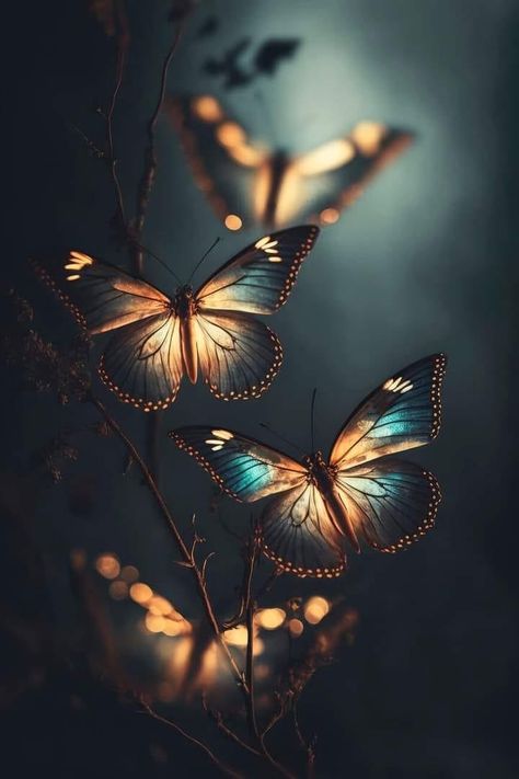 Dreamlike Art, Magical Butterflies, Light Butterfly, Night Butterfly, Magic Butterfly, Deep Rest, Butterfly Magic, Magical Butterfly, Brown Butterfly