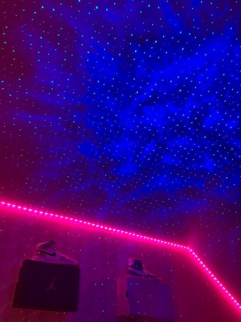 Sky Light Room, Skylight Projector, Haley Core, Uca Camp, Skylight Covering, Sky Light, Room Idea, Night Routine, Bedroom Aesthetic