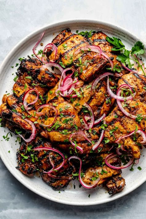 Recipes With Pickled Onions, Shawarma Marinade, Lighter Meals, Perfect Potatoes, Shawarma Seasoning, Red Onion Recipes, Shawarma Spices, Quick Pickled Red Onions, Pickled Onion