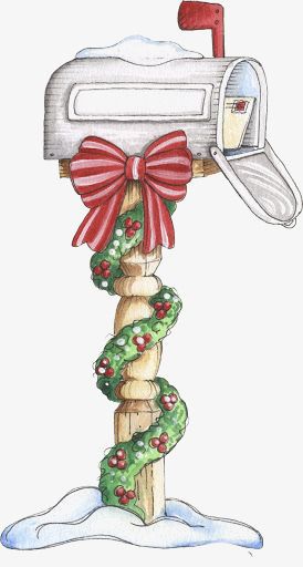 Christmas Mailbox, Christmas Rock, Christmas Card Art, Hand Painted Christmas, Ornament Ideas, Christmas Graphics, Christmas Drawing, Digi Stamps, Christmas Paintings