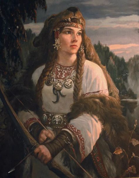 Slavic Goddess, Slavic Paganism, Baba Jaga, Slavic Mythology, Slavic Folklore, Heroic Fantasy, Russian Culture, 다크 판타지, Hur Man Målar