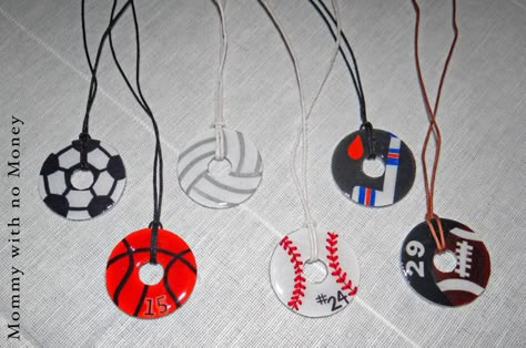 Washer Necklace Tutorial, Orange Scrapbook Paper, Diy Washer Necklace, Washer Necklace Diy, Sports Vbs, Washer Necklaces, Washer Crafts, Vbs Craft Ideas, Market Day Ideas