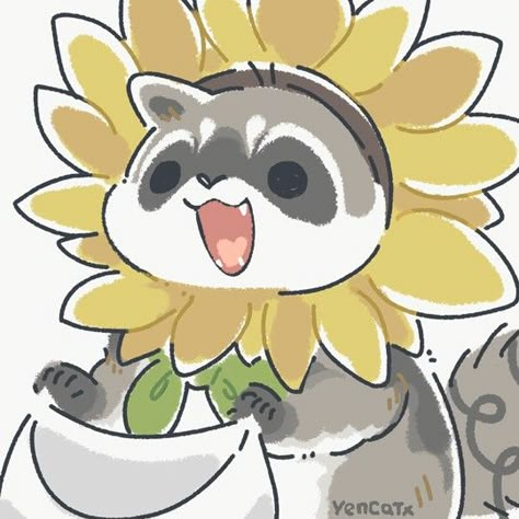 Raccoon Drawing, Raccoon Art, Images Kawaii, Cute Kawaii Animals, Cute Raccoon, Cute Doodle Art, Dessin Adorable, Racoon, Cute Little Drawings